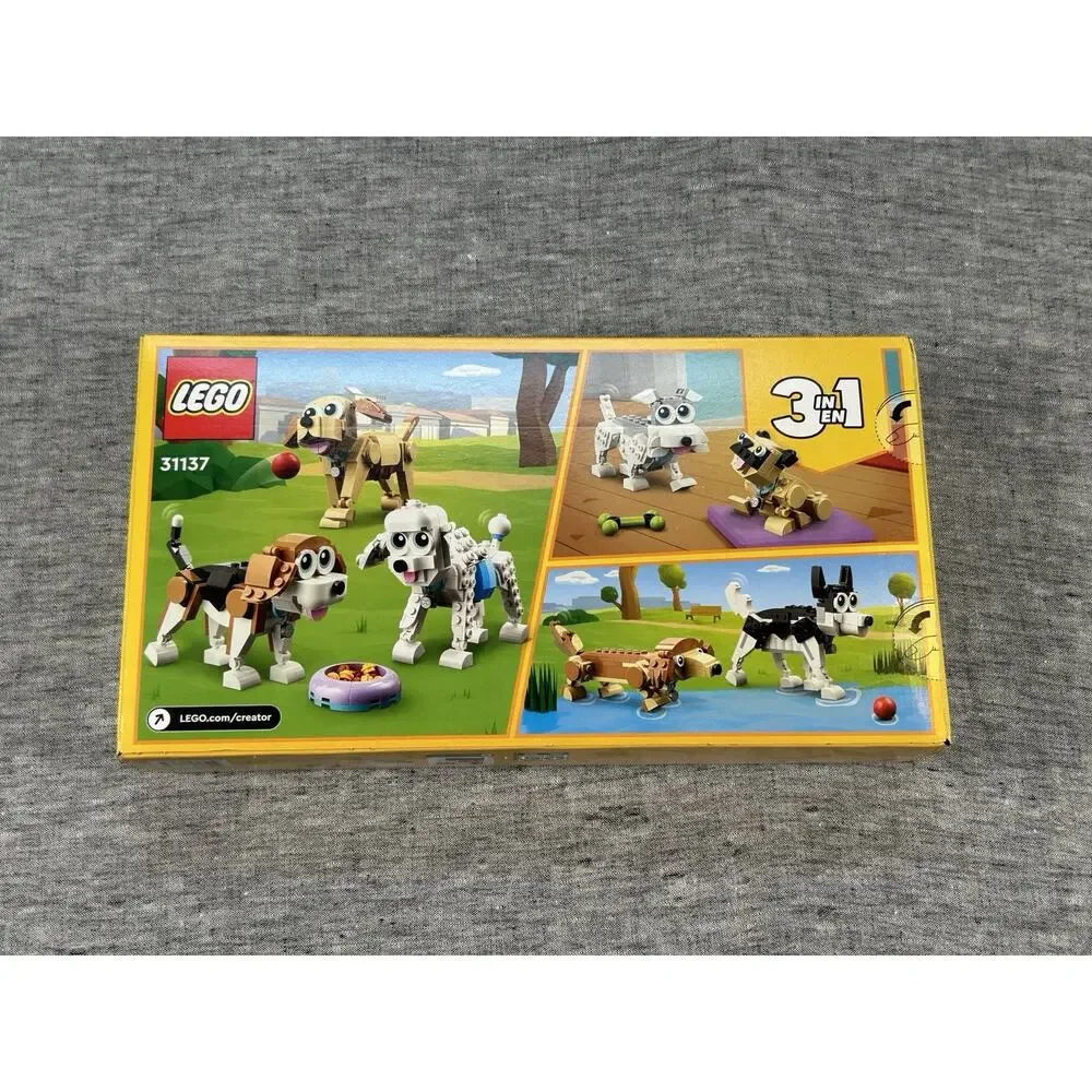 LEGO CREATOR Adorable Dogs 31137 Building Toy 475 Pieces 3-in-1 Puppies NIB